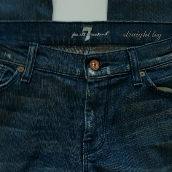 7 For All Mankind Straight Leg Sequined jeans, 29 - Picture 4 of 8